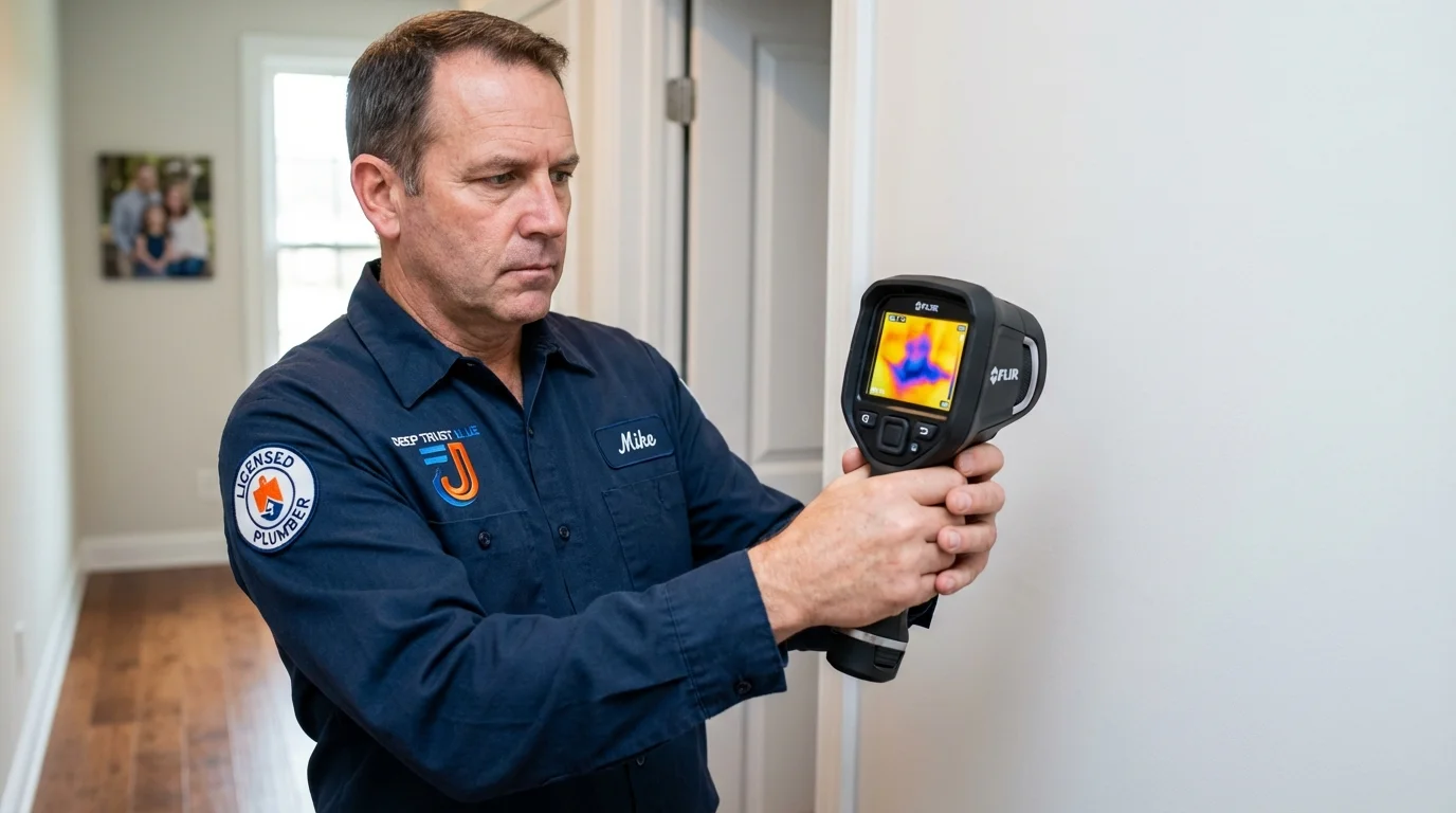 Thermal imaging leak detection by Johns Plumbing LLC in Ferrum